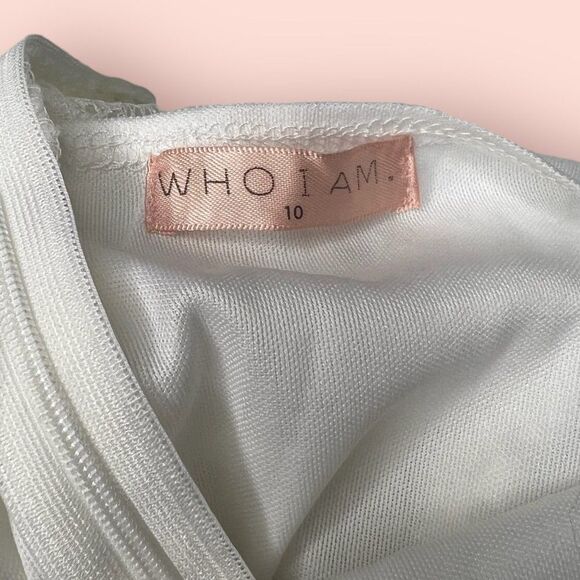 Who I Am Romper Sz 10 Bridal Party Wedding Outfit - Picture 4 of 6